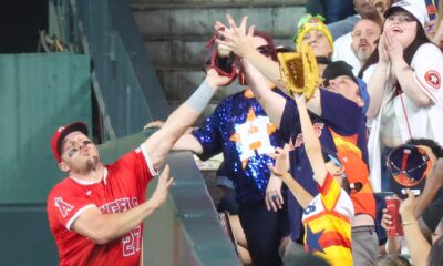 Anderson sparkles and Angels overcome fan breaking up Trout's catch in 4-1 win over Astros