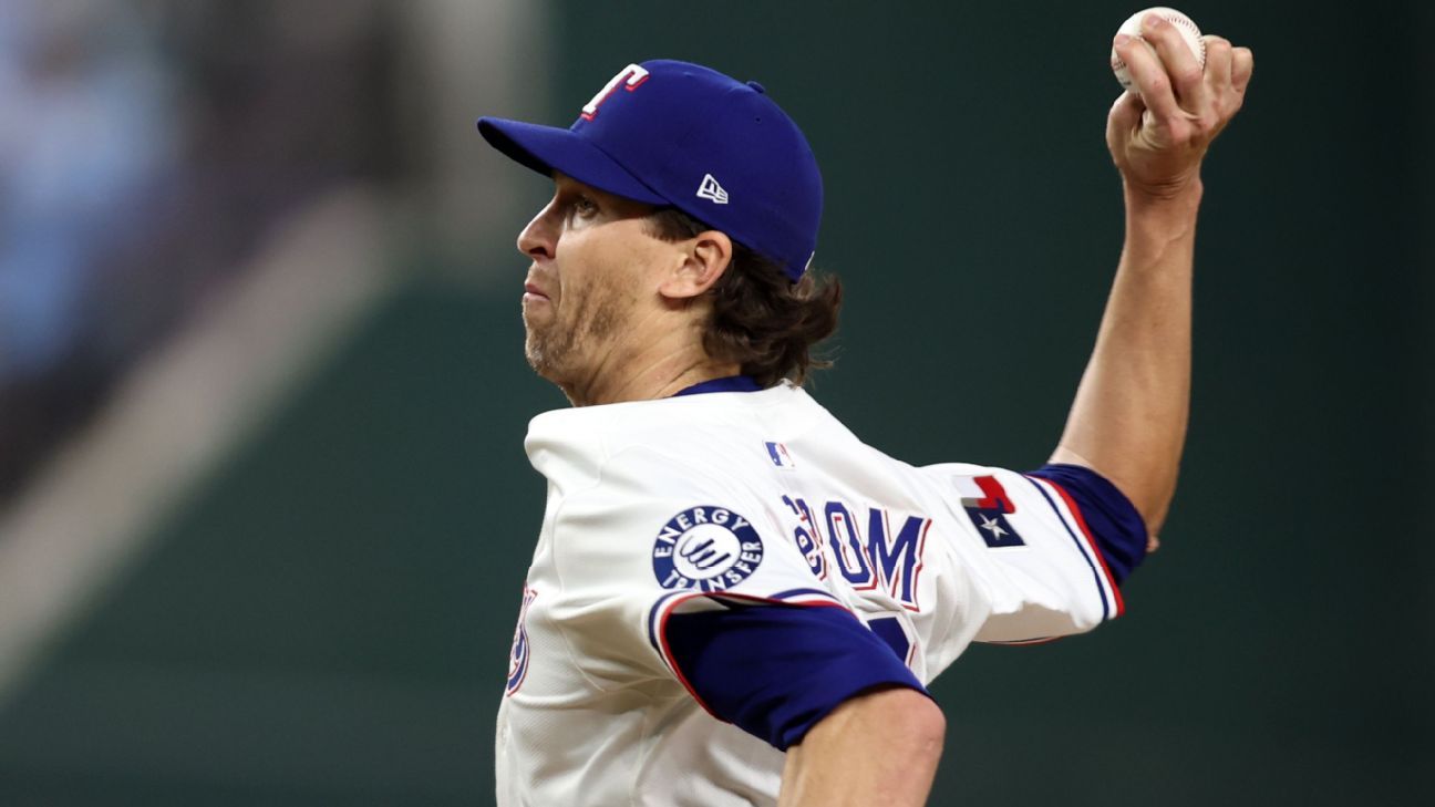 DeGrom gets 1st win in 2 years while Rangers bust out bats to thump A's