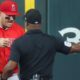 Fan takes ball out of Trout's glove, later meets Angels star