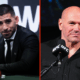 Split Image of Ilia Topuria and UFC CEO Dana White