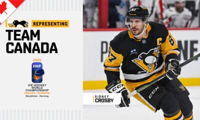 Sidney Crosby to Represent Team Canada at the IIHF World Championship