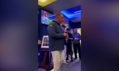 Bob Uecker with Brewers in spirit, celebrating playoff berth