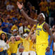 INDIANAPOLIS, INDIANA - JUNE 13: Pascal Siakam #43 of the Indiana Pacers reacts during the third quarter against the Oklahoma City Thunder in Game Four of the 2025 NBA Finals at Gainbridge Fieldhouse on June 13, 2025 in Indianapolis, Indiana. NOTE TO USER: User expressly acknowledges and agrees that, by downloading and or using this photograph, User is consenting to the terms and conditions of the Getty Images License Agreement. (Photo by Maddie Meyer/Getty Images)