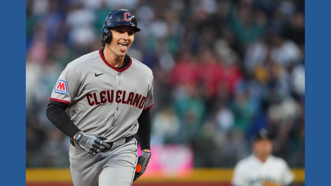 Rookie Chase DeLauter homers twice in 1st regular-season game, Guardians beat Mariners 6-4