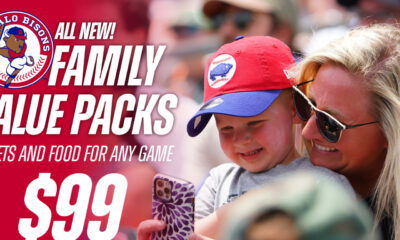 ALL NEW 'Family Value Packs:' Tickets/Food to any game for only $99!