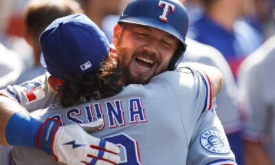 Detmers nearly perfect while striking out 14, Angels beat Rangers 2-1 on error in 9th for 1st sweep – NBC 5 Dallas-Fort Worth