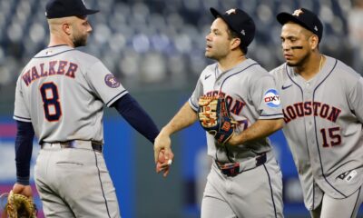 Astros rally past Royals 8-7 after Altuve ties it and a ninth-inning miscue