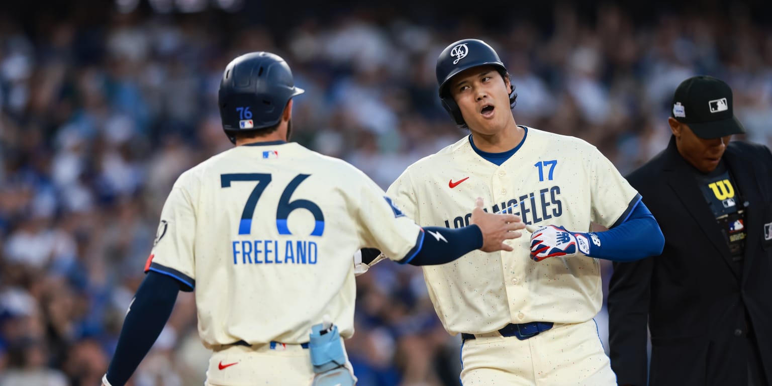 Dodgers score 9 runs in first inning vs. Angels