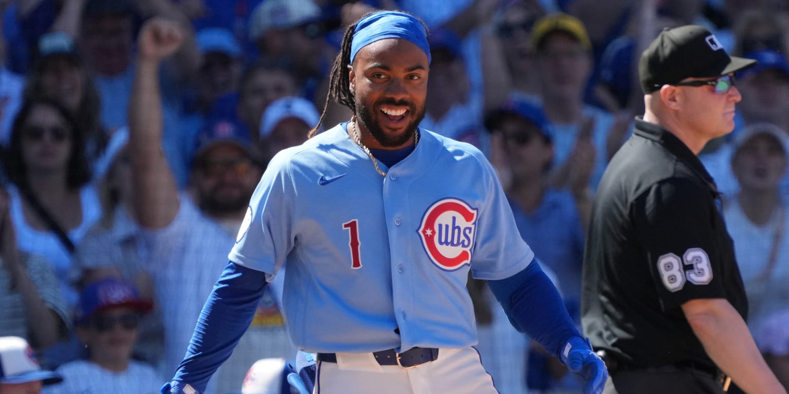 Justin Dean's first Major League hit is a three-run triple