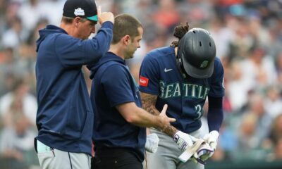 Mariners’ J.P. Crawford exits game early after getting hit by a pitch