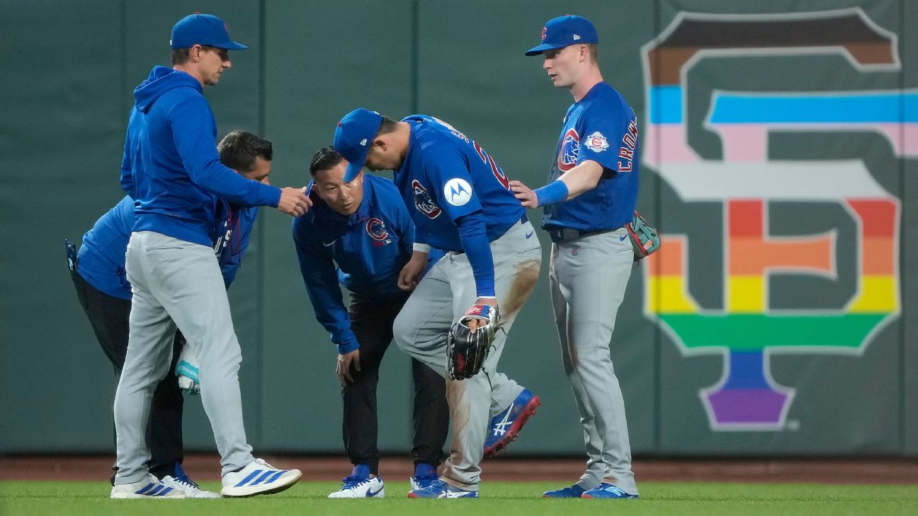 Seiya Suzuki exits Chicago Cubs' win with knee discomfort