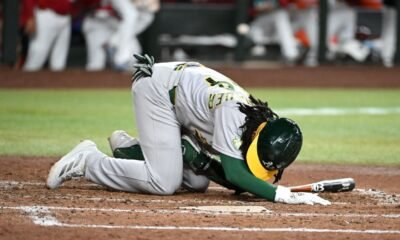 A's place Joshua Kuroda-Grauer, Mark Leiter Jr. on IL