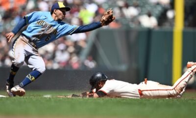 Bullpen implodes as Brewers drop series to the Giants
