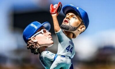 Dodgers to give away bobblehead celebrating Pages' Game 7 catch