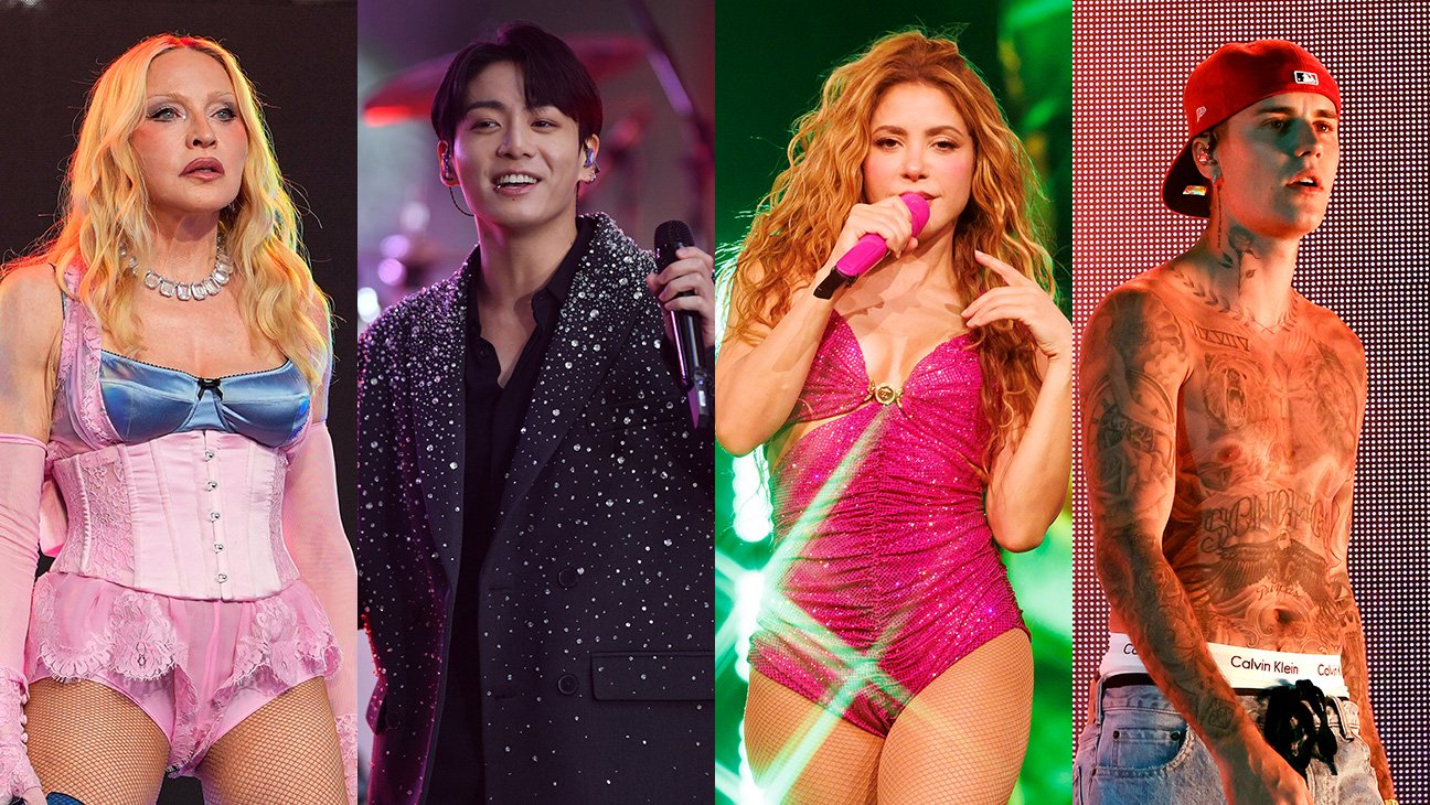 Madonna, BTS, Shakira and Justin Bieber