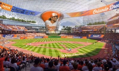 Renderings of Orlando Dreamers proposed a 45,000-seat Major League Baseball Stadium near I-Drive and the 528. (Orlando Dreamers)