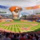 Renderings of Orlando Dreamers proposed a 45,000-seat Major League Baseball Stadium near I-Drive and the 528. (Orlando Dreamers)
