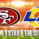 49ers-Rams Fantasy Football Week 1 Start ‘Em, Sit ‘Em