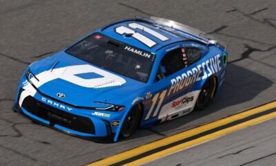 Denny Hamlin explains just how hard it was driving without a rear camera at Daytona
