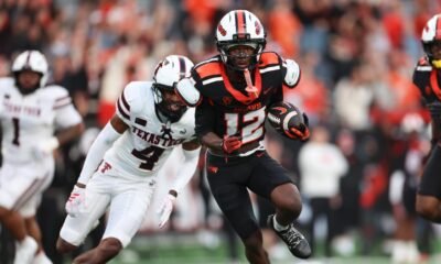 Hammond throws go-ahead touchdown pass and No. 13 Texas Tech downs Oregon State 35-24