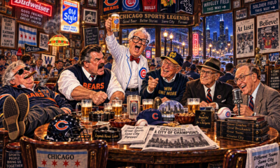 chicago announcers and coaches one last toast